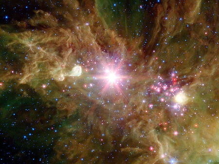 Chumel vloek versus kuelov mlhovina (Cone Nebula)