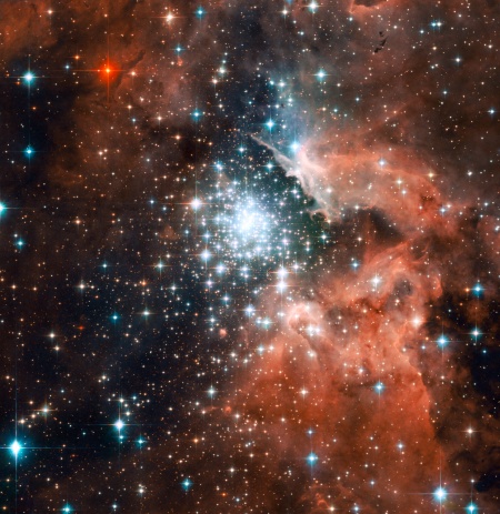 Chumelenice rachejtl v NGC 3603
